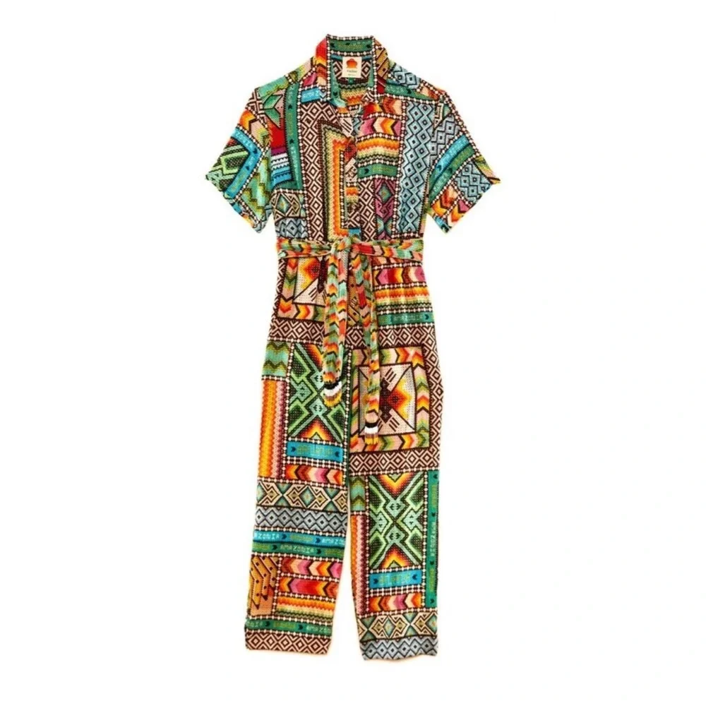 FARM Rio Multicolor Patterned Jumpsuit - Picture 5 of 7